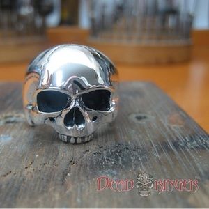 Dead Ringer Sterling Silver Skull Ring Yorick 1 size 10